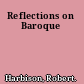 Reflections on Baroque