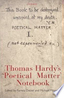 Thomas Hardy's 'poetical matter' notebook