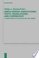 Greco-Roman associations. texts, translations, and commentary /