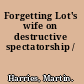 Forgetting Lot's wife on destructive spectatorship /