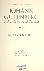Johann Gutenberg and the invention of printing.