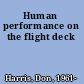 Human performance on the flight deck