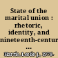 State of the marital union : rhetoric, identity, and nineteenth-century marriage controversies /