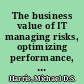 The business value of IT managing risks, optimizing performance, and measuring results /