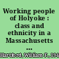 Working people of Holyoke : class and ethnicity in a Massachusetts mill town, 1850-1960 /