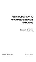 An introduction to automated literature searching /