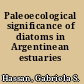Paleoecological significance of diatoms in Argentinean estuaries