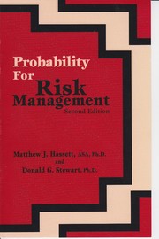 Probability for risk management /