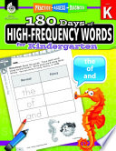 180 days of high-frequency words for kindergarten /