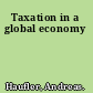 Taxation in a global economy