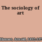 The sociology of art