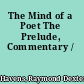 The Mind of a Poet The Prelude, Commentary /
