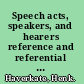 Speech acts, speakers, and hearers reference and referential strategies in Spanish /