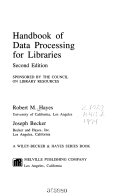 Handbook of data processing for libraries /