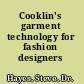 Cooklin's garment technology for fashion designers
