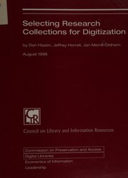 Selecting research collections for digitization /