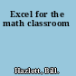Excel for the math classroom