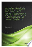 Wavelet analysis and transient signal processing applications for power systems /