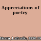 Appreciations of poetry