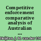 Competitive enforcement comparative analysis of Australian building regulatory enforcement regimes /