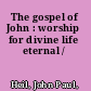 The gospel of John : worship for divine life eternal /