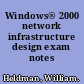 Windows® 2000 network infrastructure design exam notes /