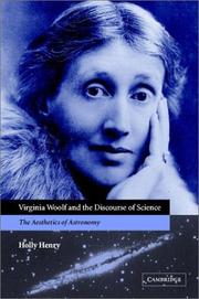 Virginia Woolf and the discourse of science : the aesthetics of astronomy /