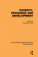 Poverty, progress and development