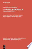 Hephaestionis Thebani Apotelesmaticorum libri tres