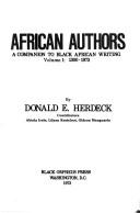 African authors ; a companion to Black African writing /