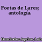 Poetas de Lares; antología.