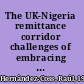 The UK-Nigeria remittance corridor challenges of embracing formal transfer systems in a dual financial environment /