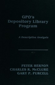 GPO's depository library program : a descriptive analysis /
