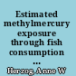 Estimated methylmercury exposure through fish consumption for women of childbearing age /