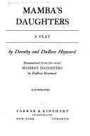 Mamba's daughters : a play /