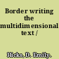 Border writing the multidimensional text /