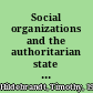 Social organizations and the authoritarian state in China