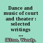 Dance and music of court and theater : selected writings of Wendy Hilton.