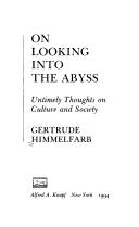 On looking into the Abyss : untimely thoughts on culture and society /