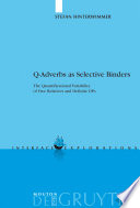 Q-adverbs as selective binders the quantificational variability of free relatives and definite DPs /