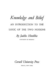 Knowledge and belief ; an introduction to the logic of the two notions.