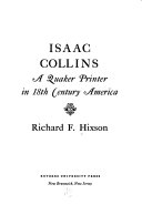 Isaac Collins, a Quaker printer in 18th century America /