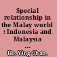 Special relationship in the Malay world : Indonesia and Malaysia in the Malay World /