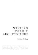 Western Islamic architecture /