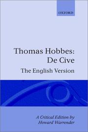 De cive : the English version entitled, in the first edition, Philosophicall rudiments concerning government and society /