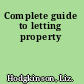 Complete guide to letting property