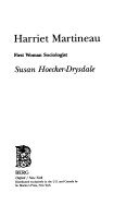 Harriet Martineau, first woman sociologist /