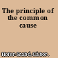 The principle of the common cause