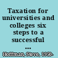 Taxation for universities and colleges six steps to a successful tax compliance program /