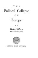 The political collapse of Europe.